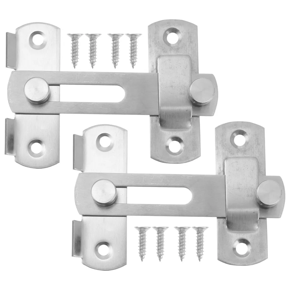 

Stainless Steel Deadbolt Pin Latch Lock Slide Barrel Bolts Door Security Hardware Camper Garage RollerLatch SmoothSurface