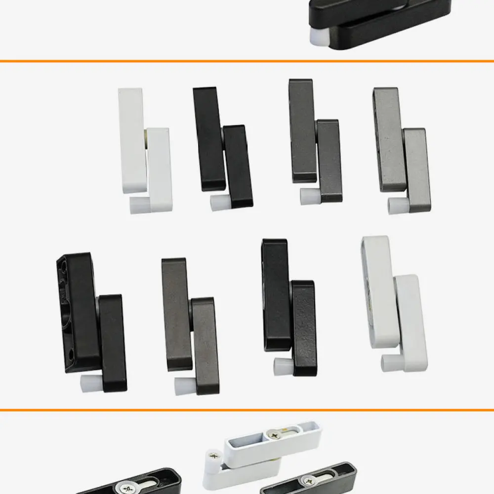 Minimalist Sliding Window Lock Zinc Alloy Security Latch For Aluminum Frame Door Easy Installation Compact Interior Hardware