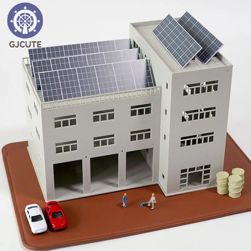 Scale 1:64 1:87 Simulation Solar Energy Model DIY Making Architecture Building Layout For Diorama Can't Generate Electricity