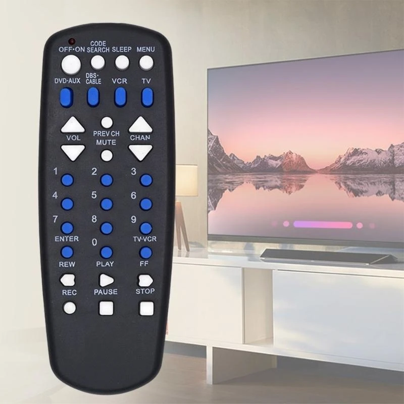 RCU404R Four Device Remote Simple Menu Navigation, for Various TV Models