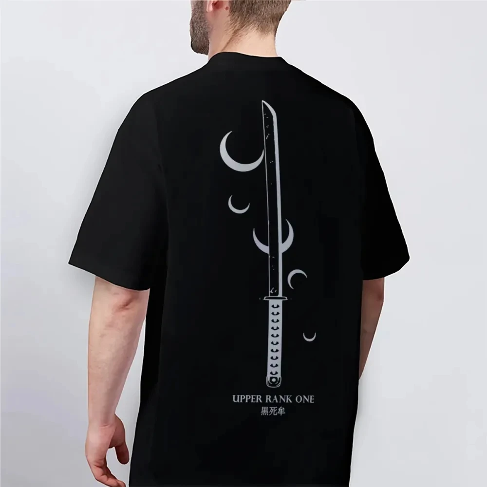 Demon Slayer Printed Short Sleeve Casual Summer Wear Men's Comfortable Clothing Men's Clothing Short Sleeve Half Sleeve Top