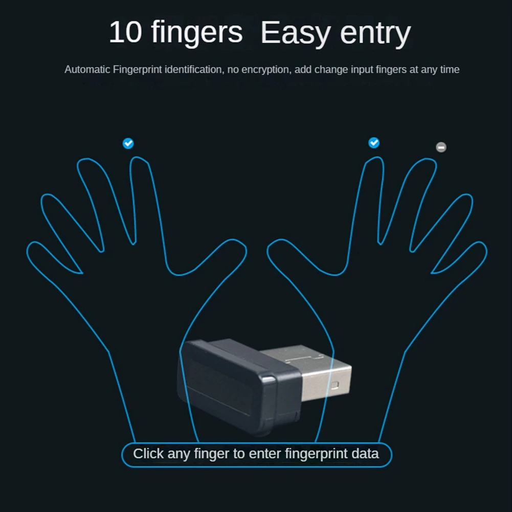 

ABJU Mini USB Fingerprint Reader Module Device for 10 Hello Biometrics Security Key