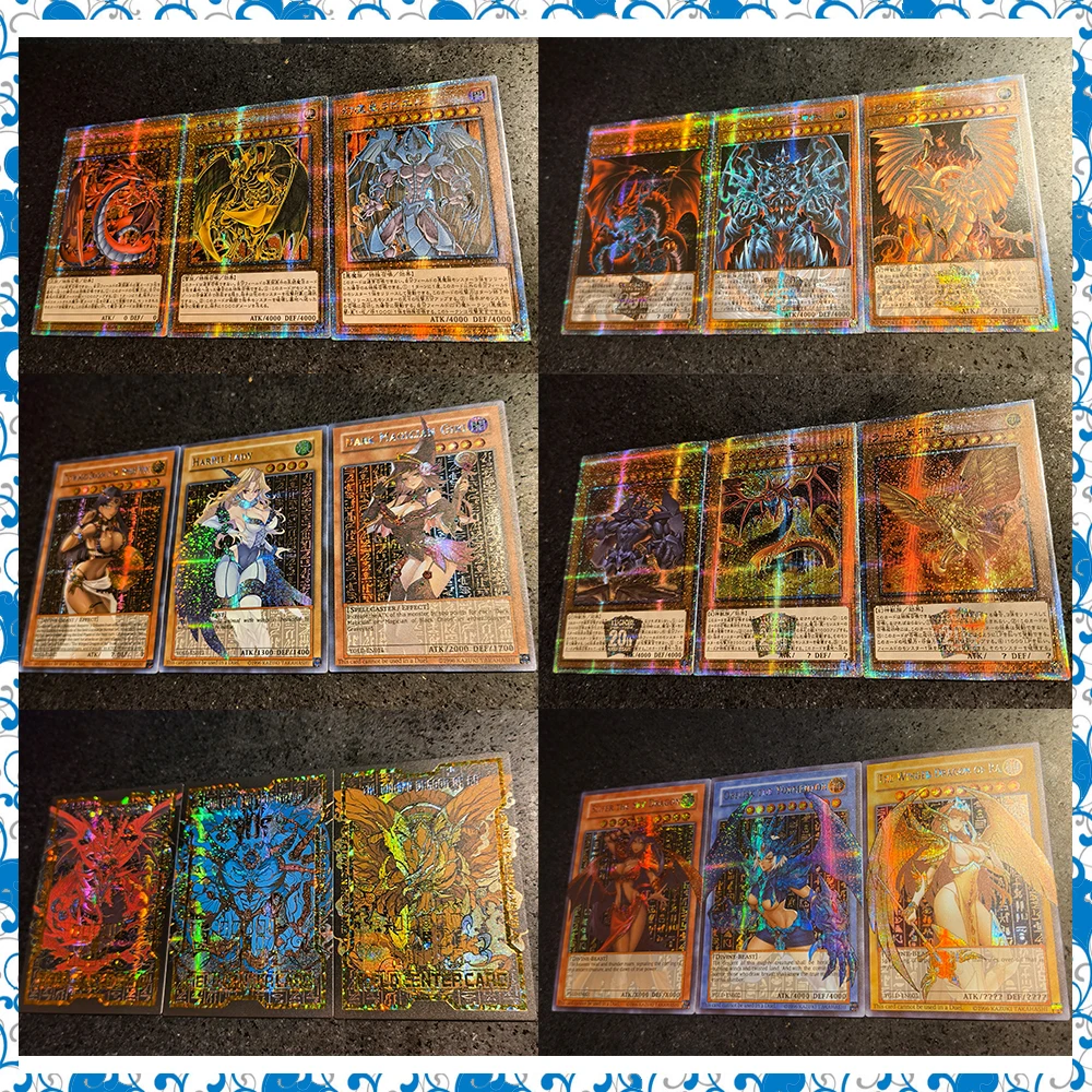 

Аниме Yu-Gi-Oh DIY ACG игрушки Премиум блестящая Коллекционная карта Рождественский подарок на день рождения Slifer Sky Dragon Обелиск Tormentor