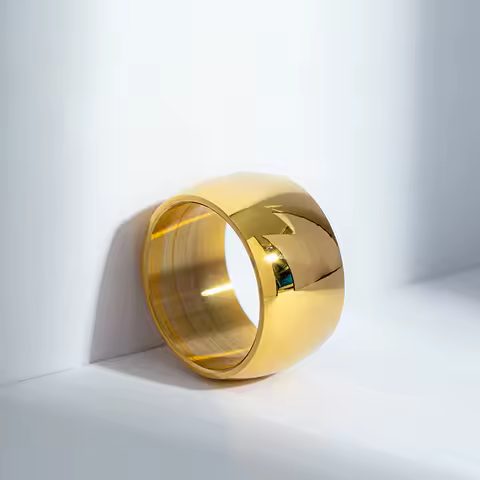 Fashion Charm Jewelry Ring Men Stainless Steel Black Rings For Women Jewelry 12mm Men Rings Gold Silver Color Rings