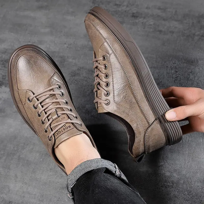 

Men's Casual Shoes Brogues Flat Sole Comfortable Working Shoes Men's Business Formal Shoes Fashion Youth Wedding Oxfords A22