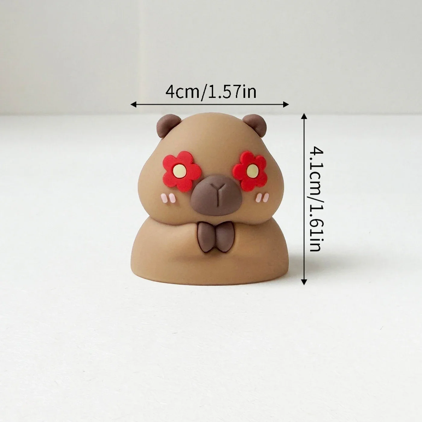 Trendiger Capybara-Kuchenfigur-Topper: Niedliche Tier-Desktop-Deko-Accessoires, vielseitiges Ornament für Babypartys und Kinderfeiern – Detail 4