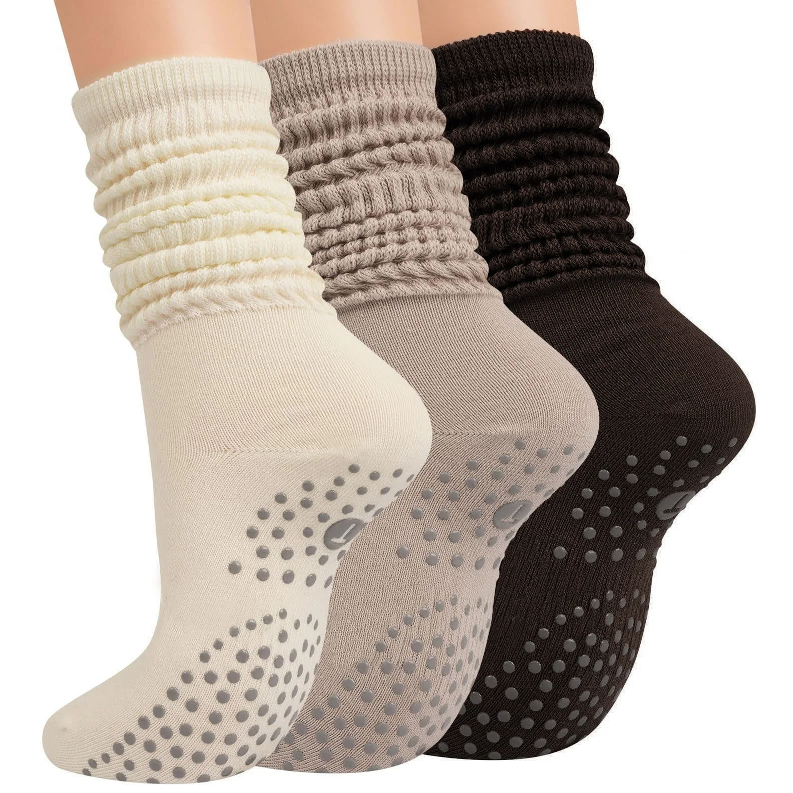

Yoga Socks Cotton Dot Silicone Terry Non-slip Women Pilates Grip Knee-high Slouch Socks Pilates Grip Knee-high Slouch Socks