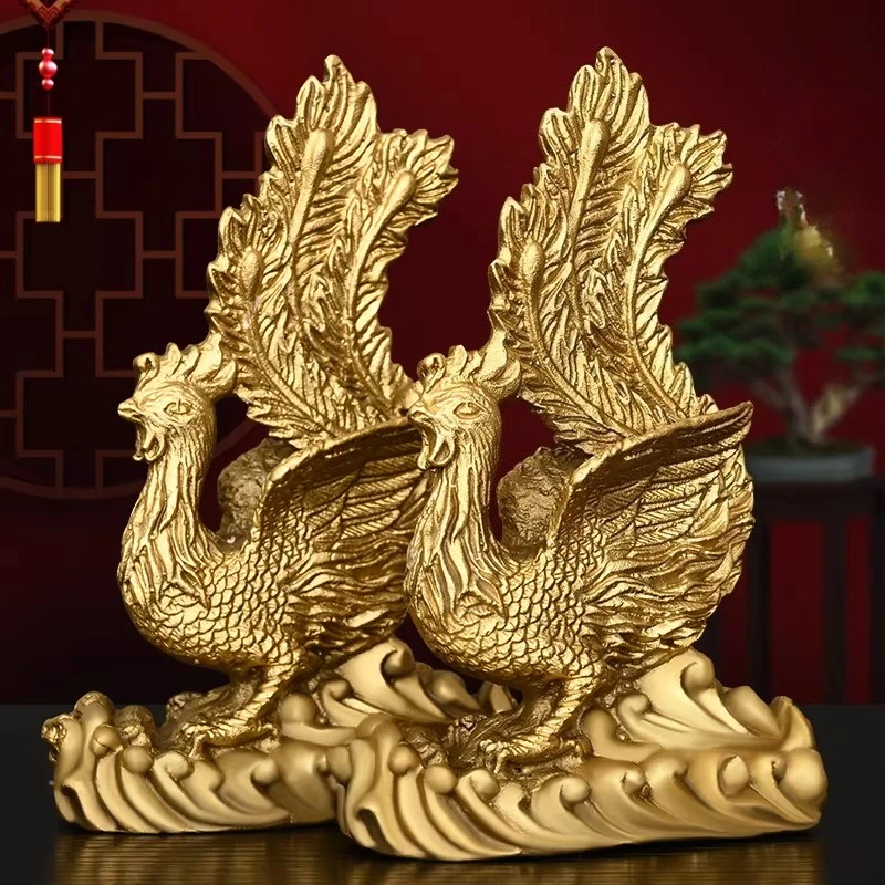 

Медный орнамент «Феникс и птицы», посвященный Фениксу, для декора дома, гостиной, прихожей