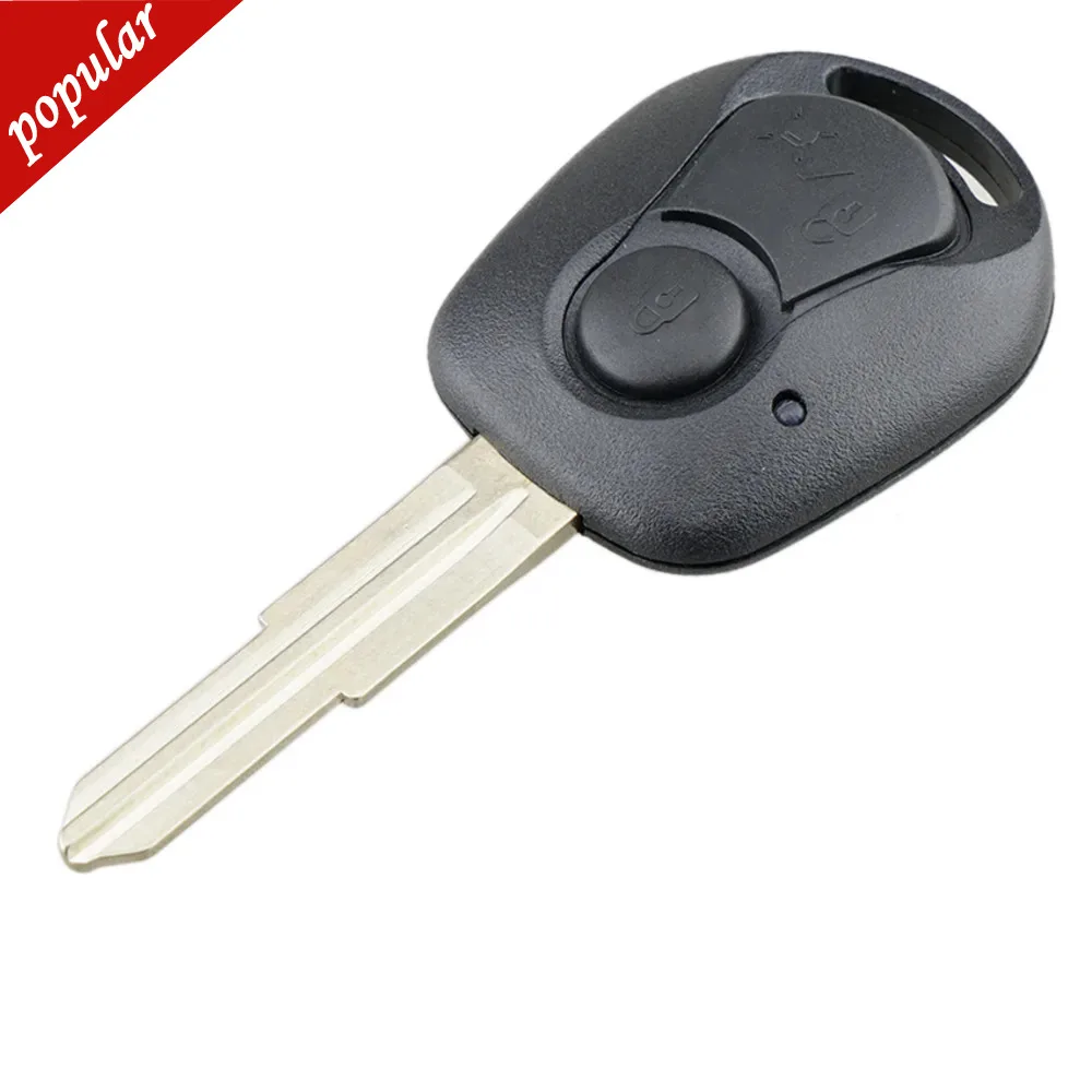 New 2 Buttons Remote Car Key Shell ForSSANGYONG ACTYON KYRON REXTON Uncut Blade Key Fob Cover Case Replacement High Quality