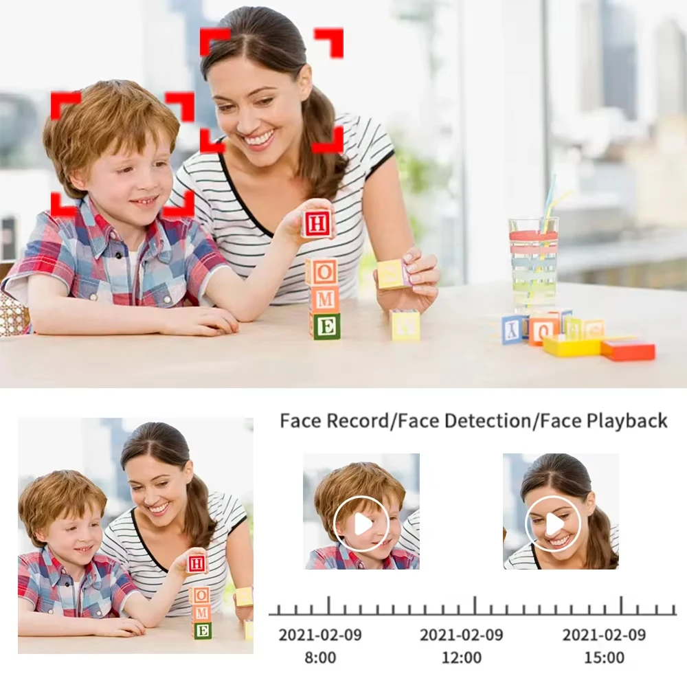 8MP HD 8CH AHD DVR Face Detection Color Night Motion Detection Outdoor Security Camera System SetCCTV Video Surveillance Kit