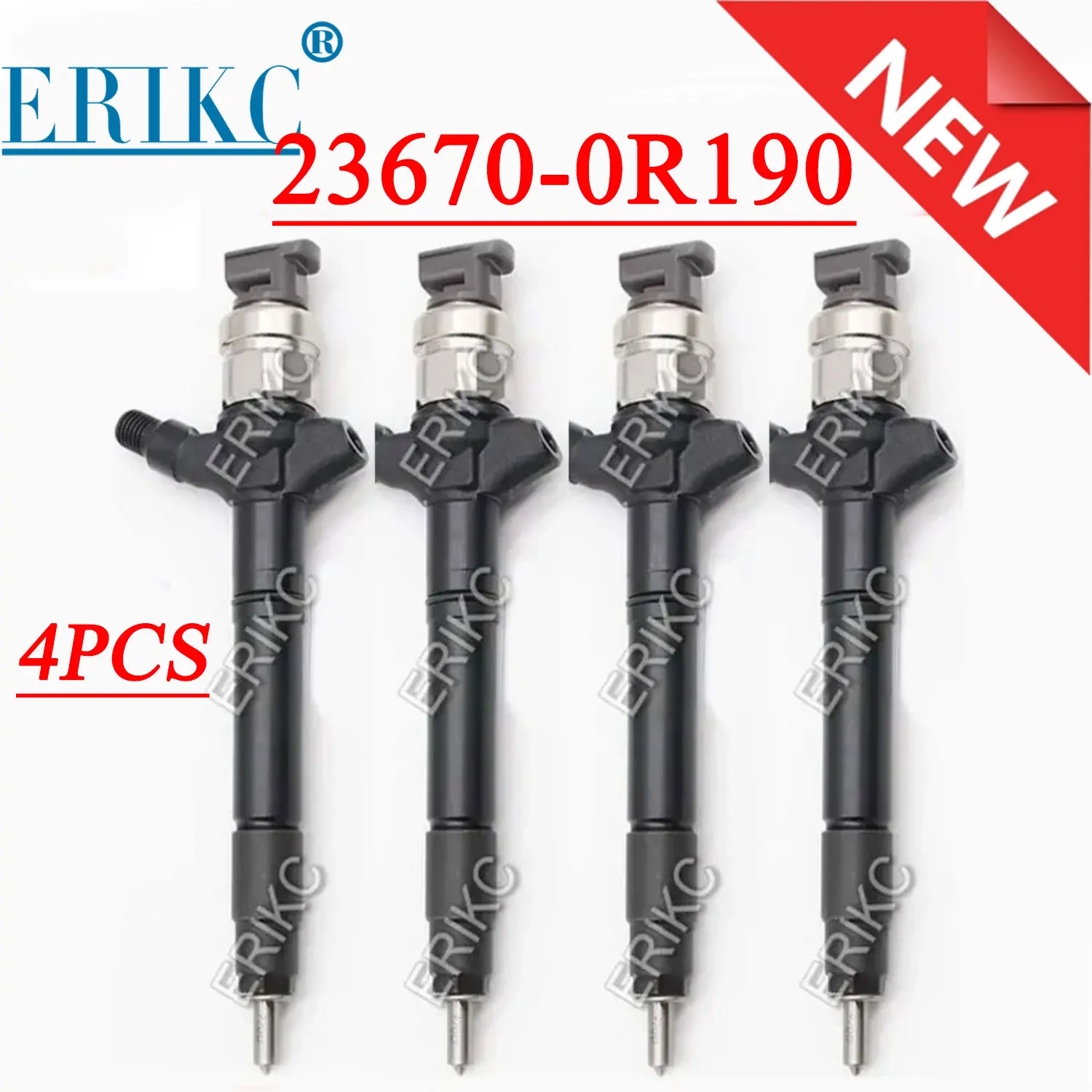 4PCS 23670-0R190 Diesel Injector Nozzle 236700R190 Fuel Sprayer Injection Set 23670 0R190 for DENSO Toyota Hilux