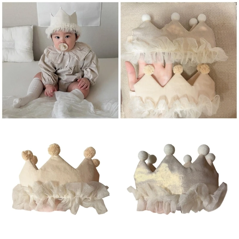 

Удобный аксессуар для волос с короной для маленьких девочек, реквизит для фотографий для особых случаев, головной убор для 100