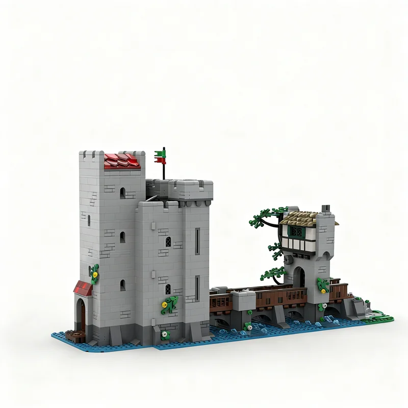 ตัวต่อ MOC ชุดสร้างหอคอยปราสาทป่า 2002 ชิ้น ของเล่นตัวต่อสถาปัตยกรรม DIY ไอเดียของขวัญคริสต์มาส เสริมสร้างการเรียนรู้และความคิดสร้างสรรค์