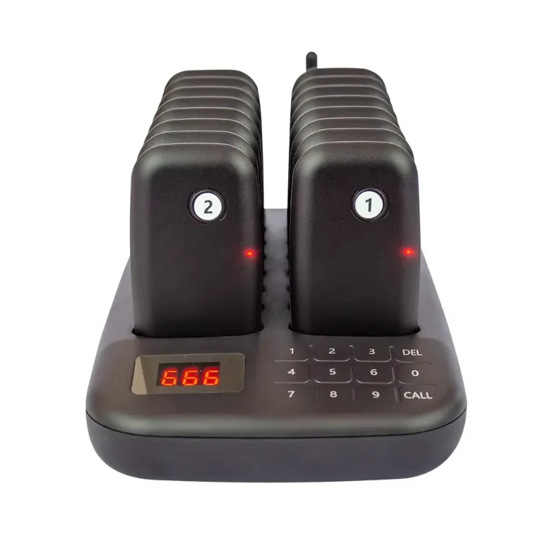 Queue Buzzing System When Food Ready to Call Guest Rectangle coaster Pager