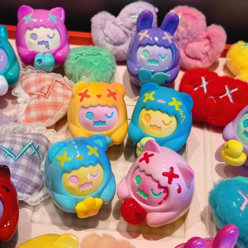 

Новая распродажа, оригинальный Shinwoo Ghost Bear Hug Me, мини-серия, слепая коробка Caixa Caja, украшение для рабочего стола, игрушки, подарки на день рождения для девочек