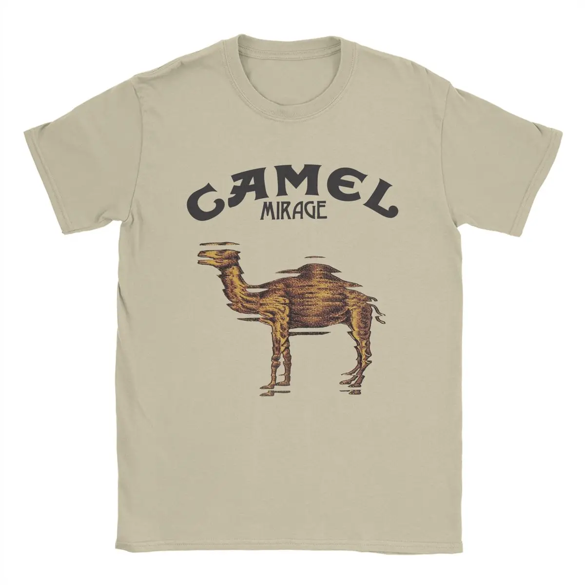 

Camel Mirage Band T Shirt Men's Pure Cotton Novelty T-Shirts Crew Neck Tees Short Sleeve Tops 4XL 5XL