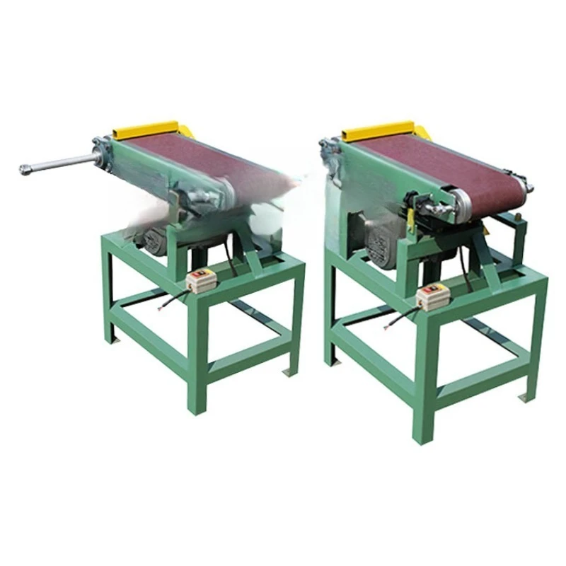 Horizontal desktop belt sander, wood plate plate metal stainless steel polishing and grinding, wire drawing air drum sander
