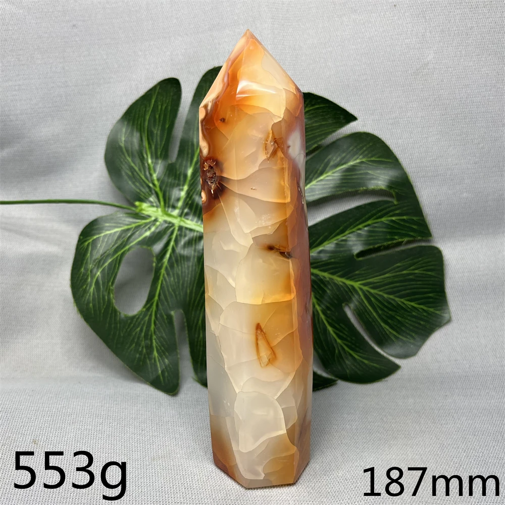Natural Gemstone Agate Tower Porcelain Crystals Home Room Decorations Festival Gifts Witchcraft altars Spiritual Stone Healing
