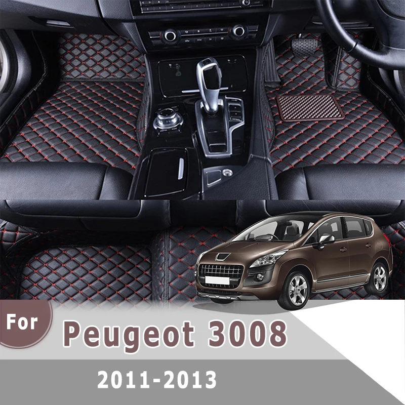 

RHD Carpets For Peugeot 3008 2011 2012 2013 Car Floor Mats Auto Interior Automobiles Accessories Weather Parts Styling