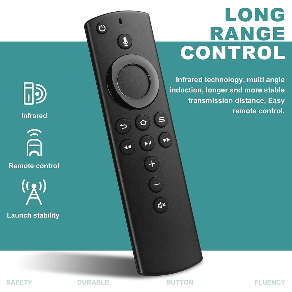 Replacement Voice Remote Control (2nd GEN) L5B83H with Power and Volume Control Fit for 2nd Gen Fire TV Cube and Fire TV Stick