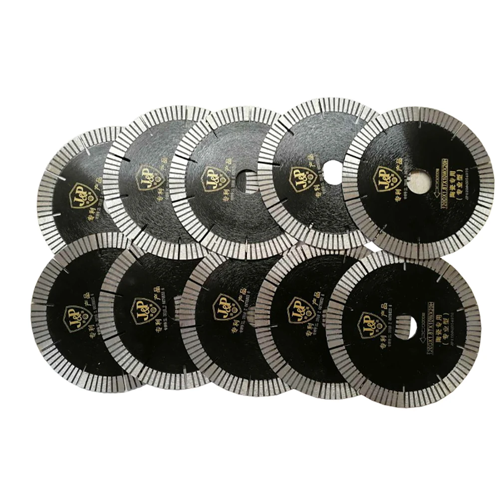 

10Pcs Diameter 120MM T Groove Diamond Saw Blades Sharp Corrugated Cutting Disc for WanDeLi Tile Cutting Machine Aperture 20MM