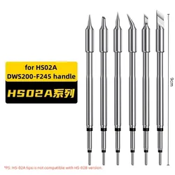 HS-02A Soldering Tips for Fnirsi HS-02A USB Iron F245 Handle, HS-02B Tips for HS-02B USB Soldering Iron DWS-200 F210 Replacement