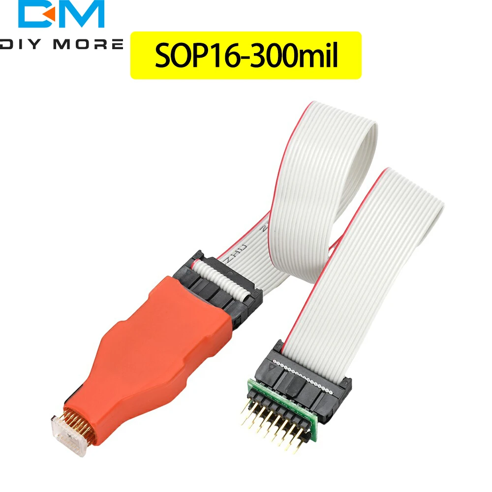 SOP14/SOP16 150mil/300mil رقاقة حرق الكتابة التحقيق كابل مرن تصميم قابل للفصل تحميل خط المبرمج