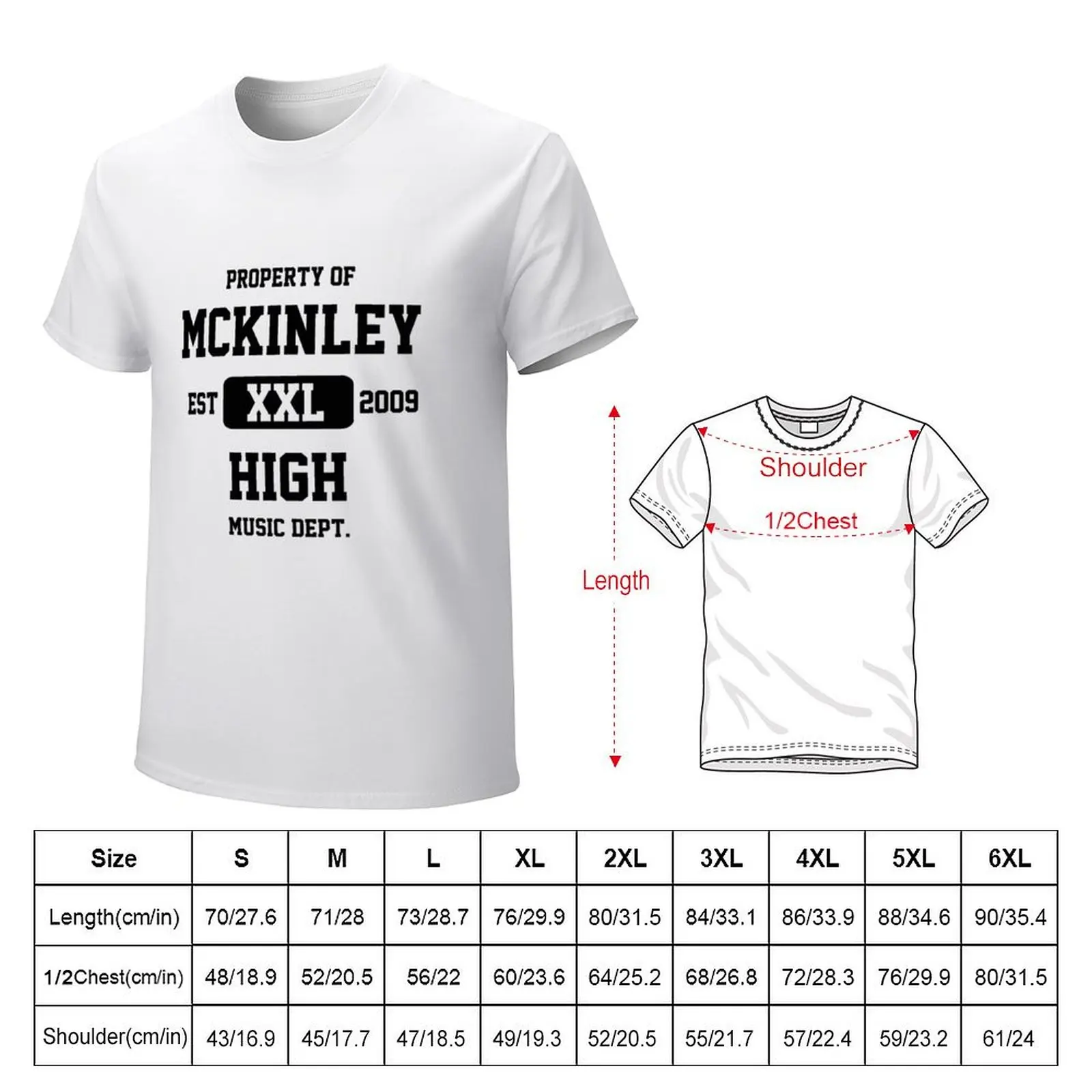 Property of McKinley High Music Department T-shirt new edition vintage sublime anime mens graphic t-shirts