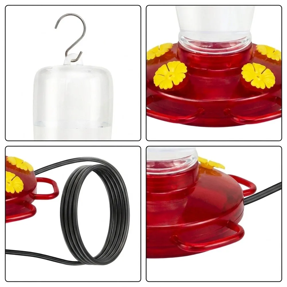 Electric Heated Bird Water Feeder with Freeze Protection Up to 19C for Outdoor Hanging Garden Bird Bath Use Electric