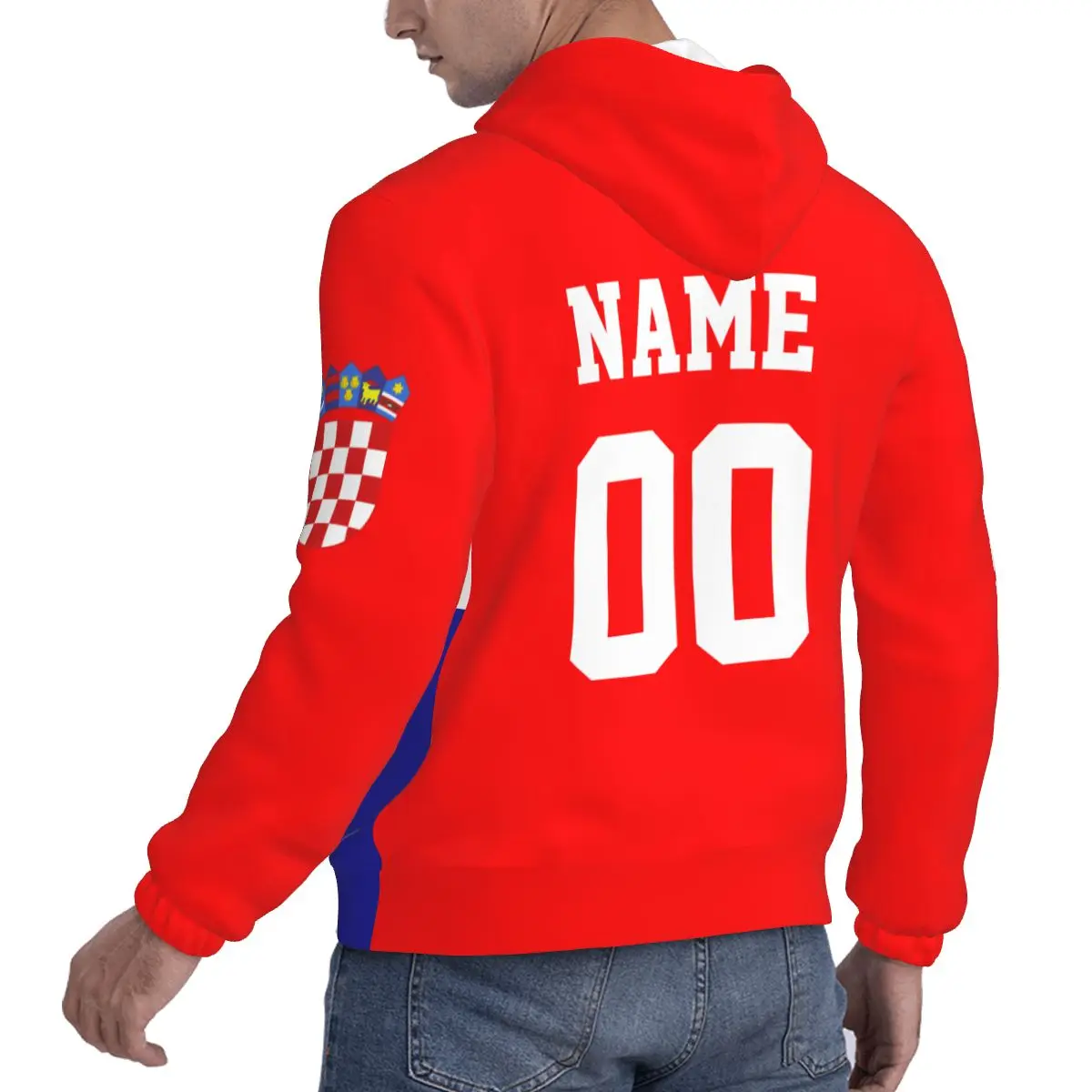 Croácia 3d país bandeira impressão com capuz nome personalizado número masculino moletom feminino hip hop streetwear roupas de treino