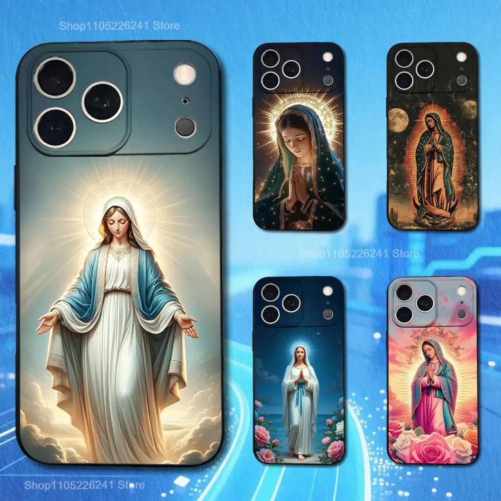 

Virgin De Belief Guadalupe For iPhone 13,16,11,14,17,12,15,Plus,Pro Max,XS,X,XR,SE,Mini,8,7,Phone Case Soft Silicone Black