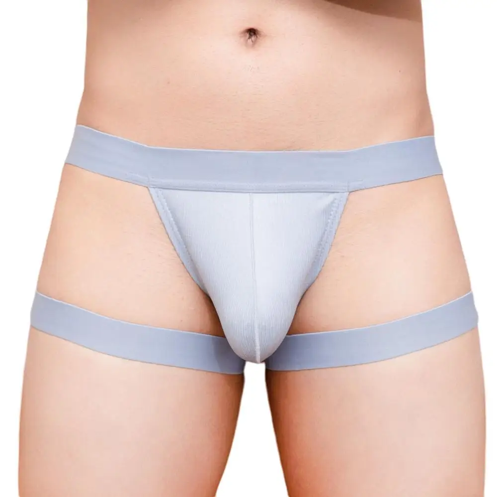 Slip da uomo Sexy perizoma gamba anello cinghie intimo T-back mutandine maschili g-string Bondage Lingerie uomo mutande sospensorio