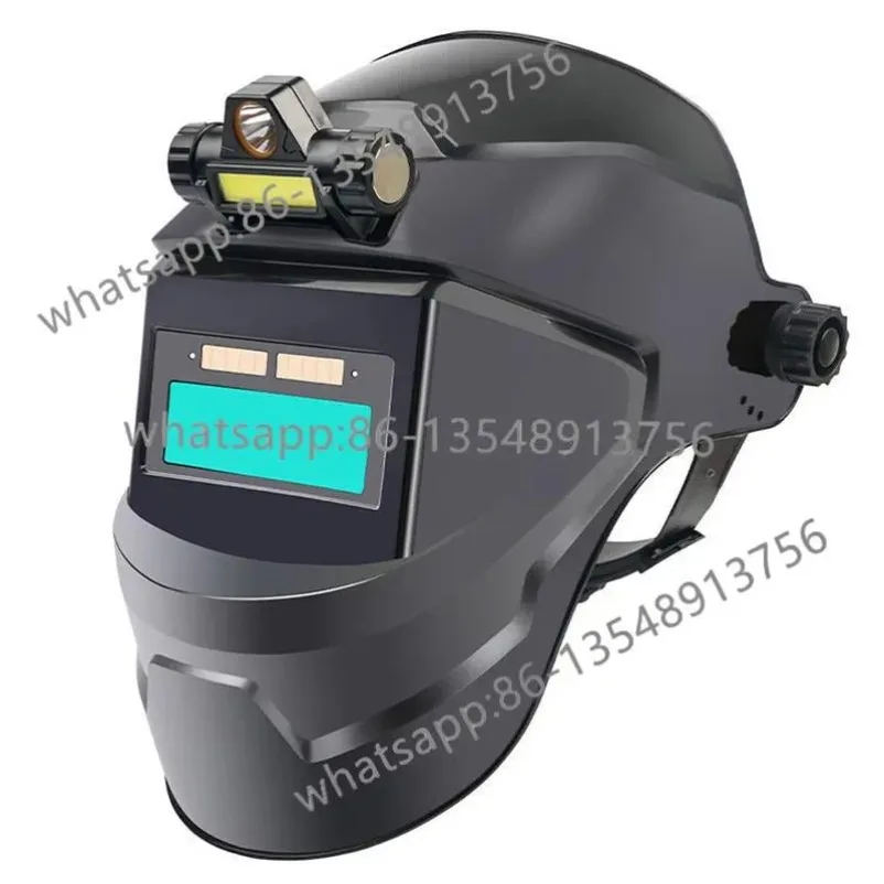 Auto Darkening Welding Helmet Solar Large View True Color 130C Heat Resistant Safety Mask for Arc MIG TIG Stick Welder