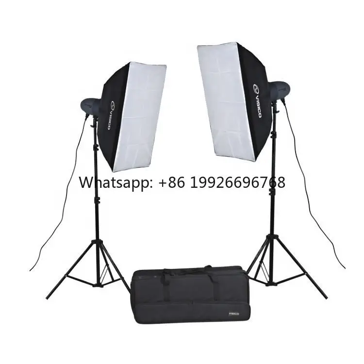 

Visico Photography Led Softbox Lighting Kit 75W Led Light Head 5600K Temperature With Tripod