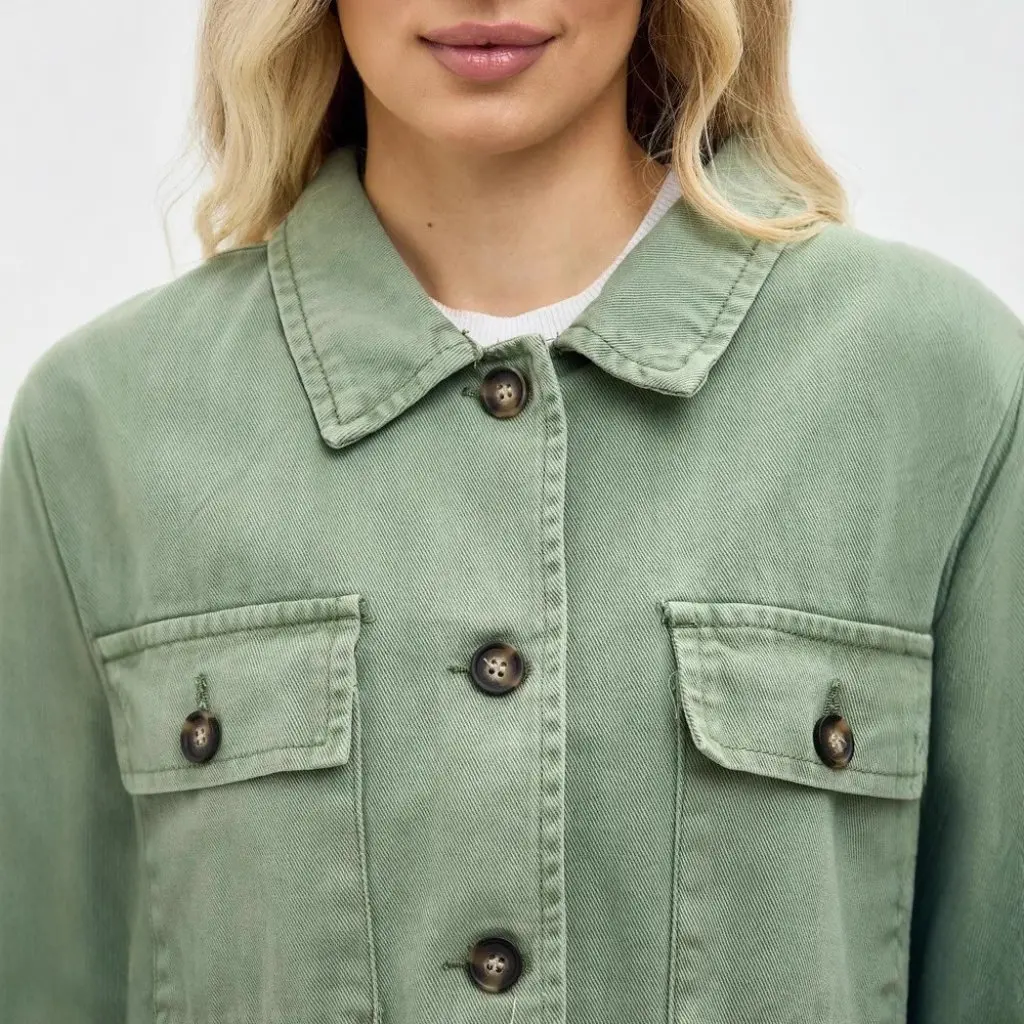 

Women's Denim Short Coat Spring New OZON Tooling Jacket Female Top Outerwear