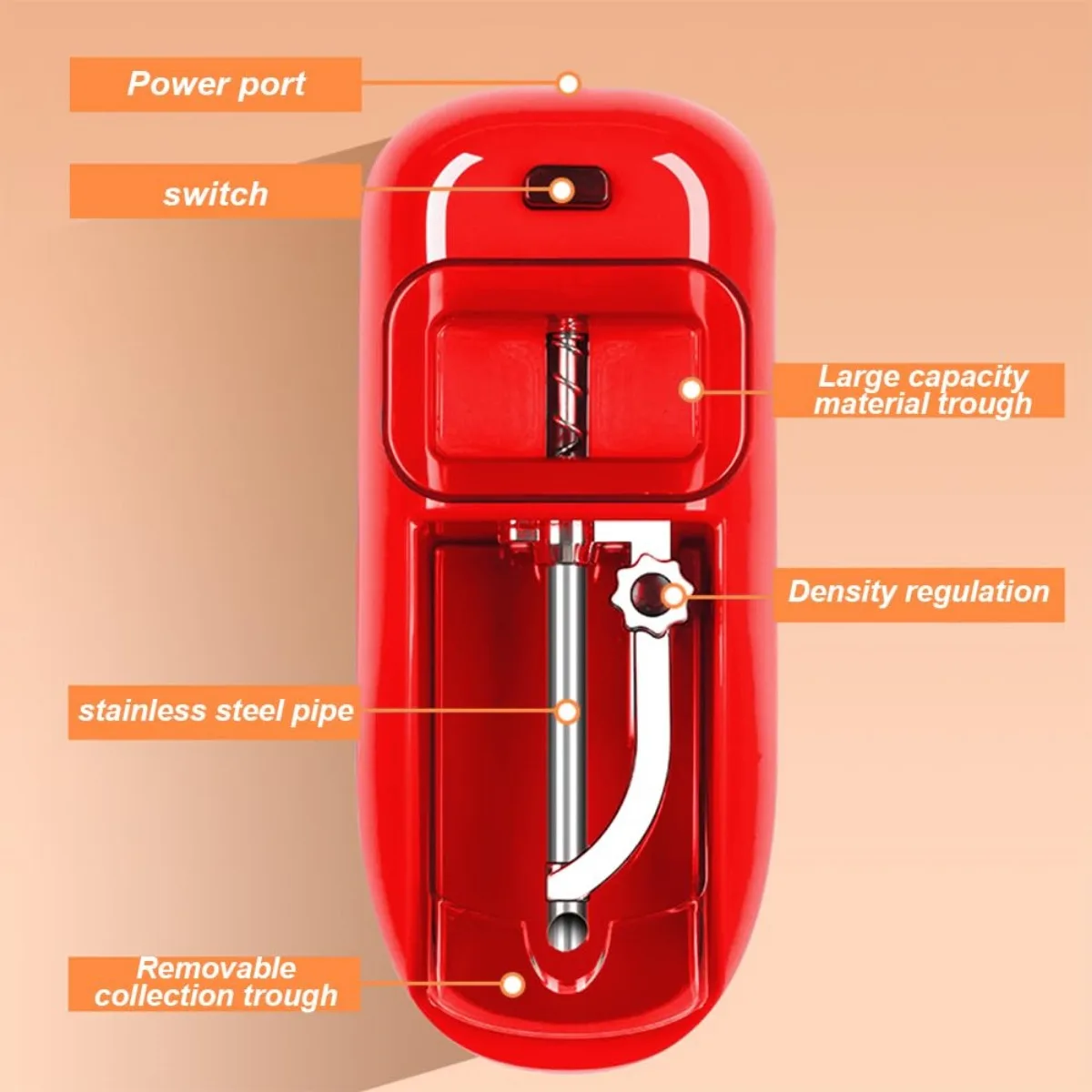 Electric Cigarette Device Automatic Injector Maker Tobacco Raw Grass Rolling Machine Roller Smoking Tool Cigarette Accessories