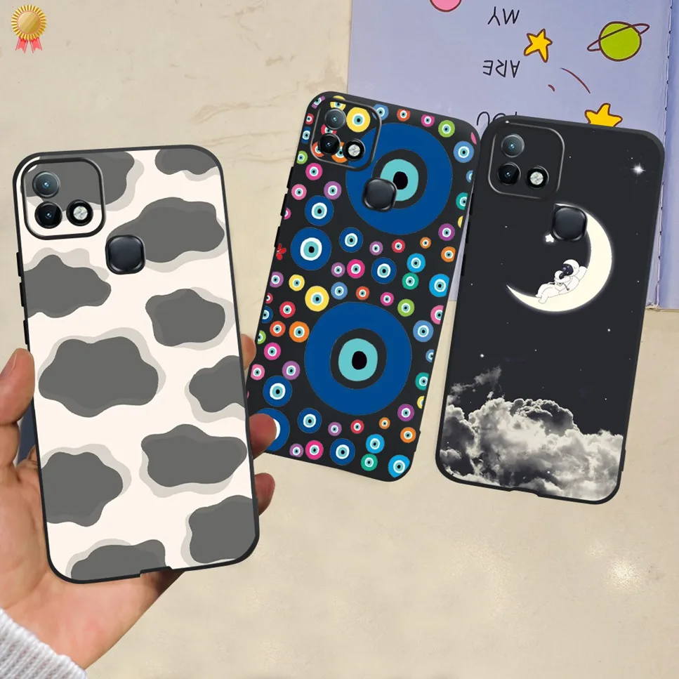 Case For Infinix Hot 10 Case Fashion Glitters Cute Astronaut Cat Soft TPU Silicone Back For Infinix Hot10 10i 10s 10t Soft Cover