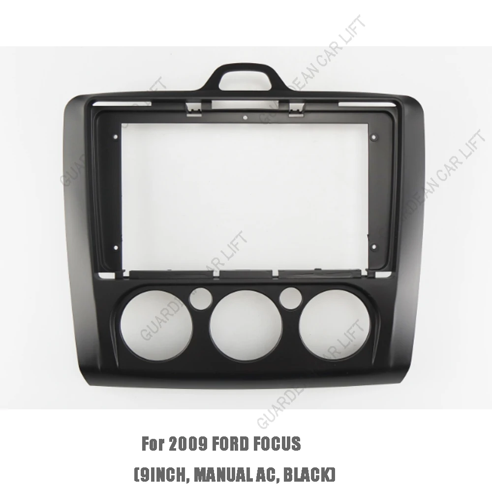 For Ford Focus 2 MK2 2004 - 2011(9Inch.Black)Car Radio Fascias Android GPS MP5 Stereo Player 2 Din Head Unit Panel Dash Frame