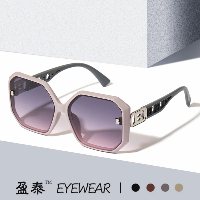 

Women Polygonal Vintage Sunglasses Acetate Fiber UV400 Anti UV Fashion Outdoor Eyewear For Hiking Travel luxury designer