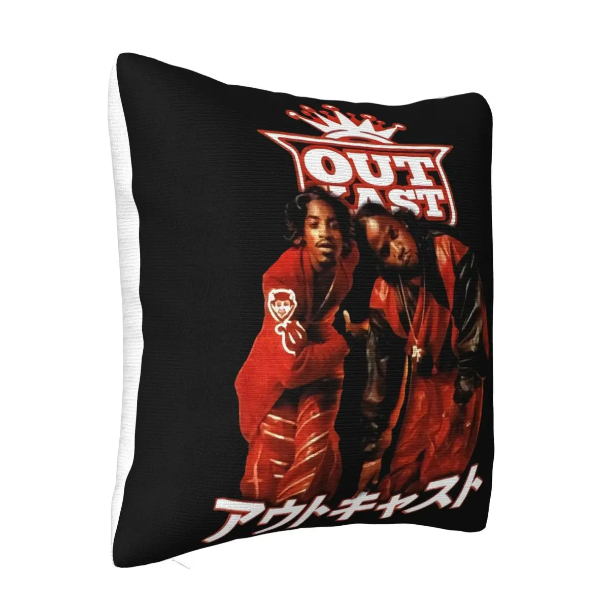 New Outkast Kanji Japanese Photo Crown Retro Mens Vintage Unique Middle Aged New Arrival Pillow Case