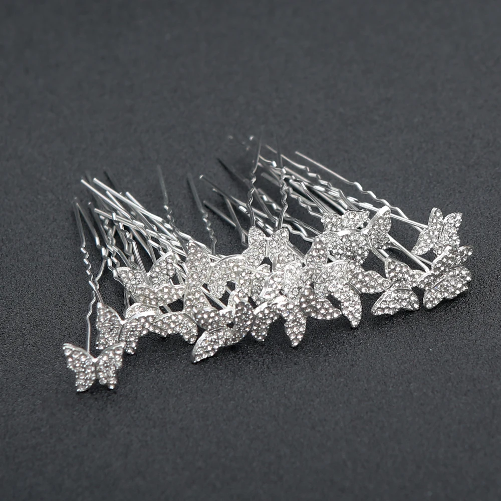 20 stücke Koreanische Haar Zubehör Braut Legierung Floral Strass Haar Sticks Vintage Hanfu Gefertigte Haar Leistung Kopfschmuck – Detail 3