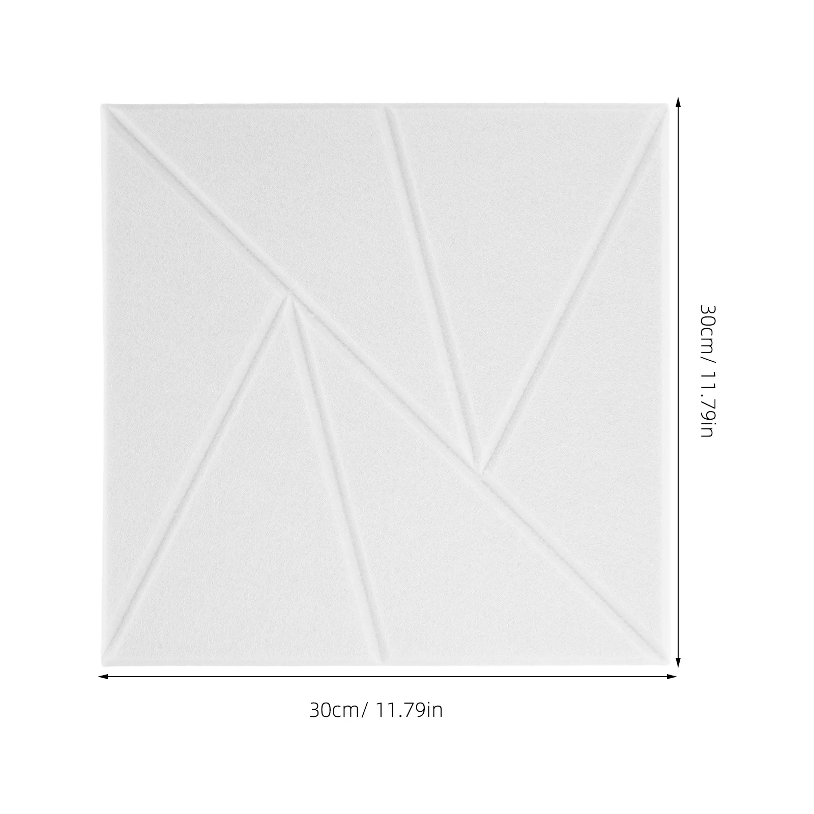 12pcs Soundproofing Panels High-Density Self-Adhesive Acoustic Foam For Wall Noise Reduction Studio Office Bedroom White