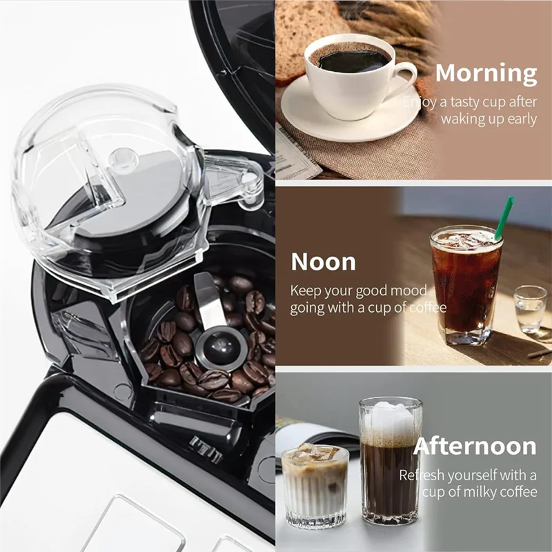 Substituição da tampa do conjunto do moedor AT28-DGB-500GLID para Cuisinart DGB-600, DGB-625, DGB-650, DGB-500 Moedor de café