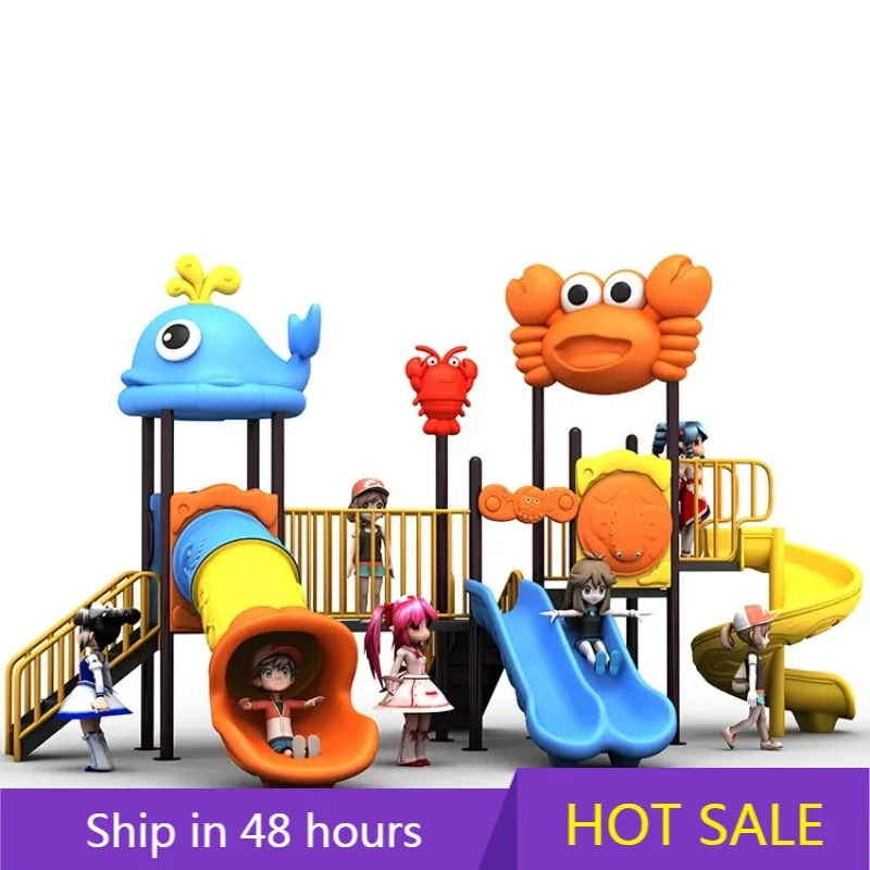 

YTYIN Kindergarten Plastic Slide Equipment, Adventure Amusement Park Facilities, PE Outdoor Children's Playground