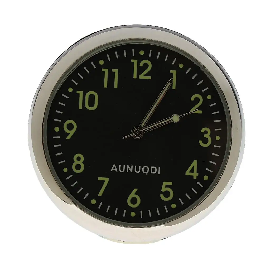 Car board Analog Time Clock Watch Pointer Fluorescent White