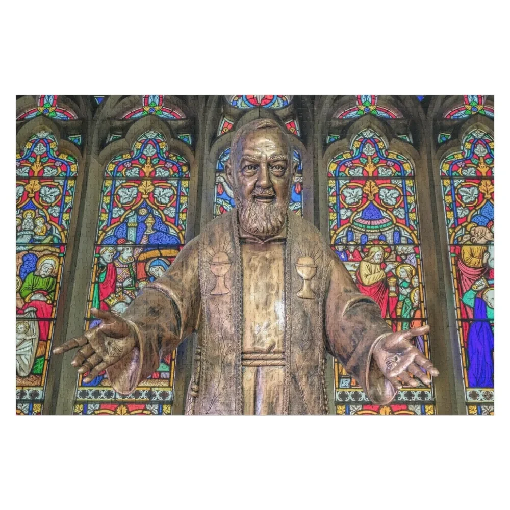 Saint Pio Jigsaw Puzzle For Children Custom Name Child Toy Puzzle