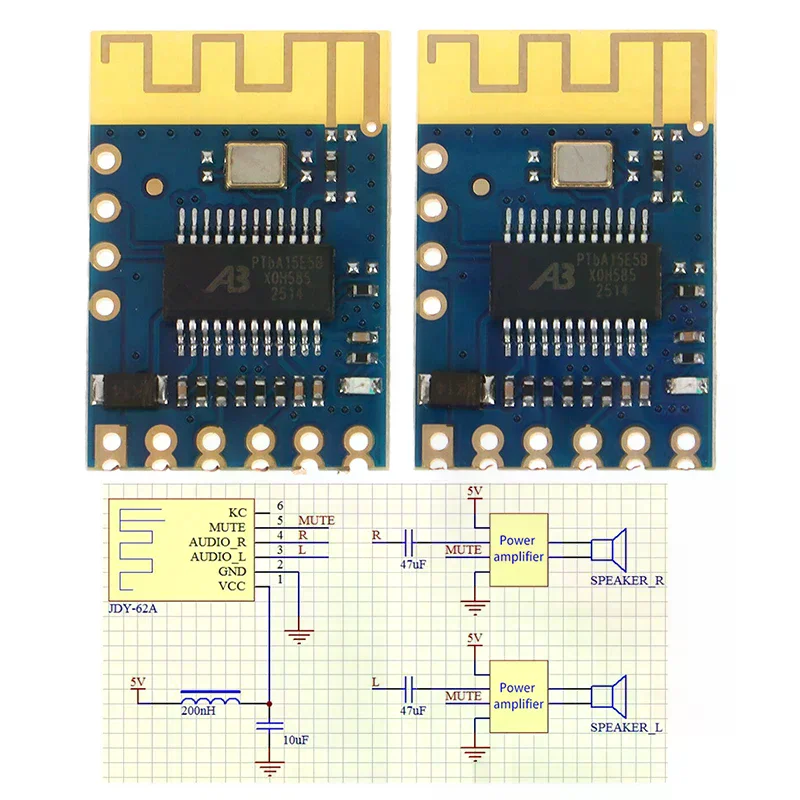Innovative JDY-62A Bluetooth 5.0 Wireless Stereo Sound Module Mini Bluetooth