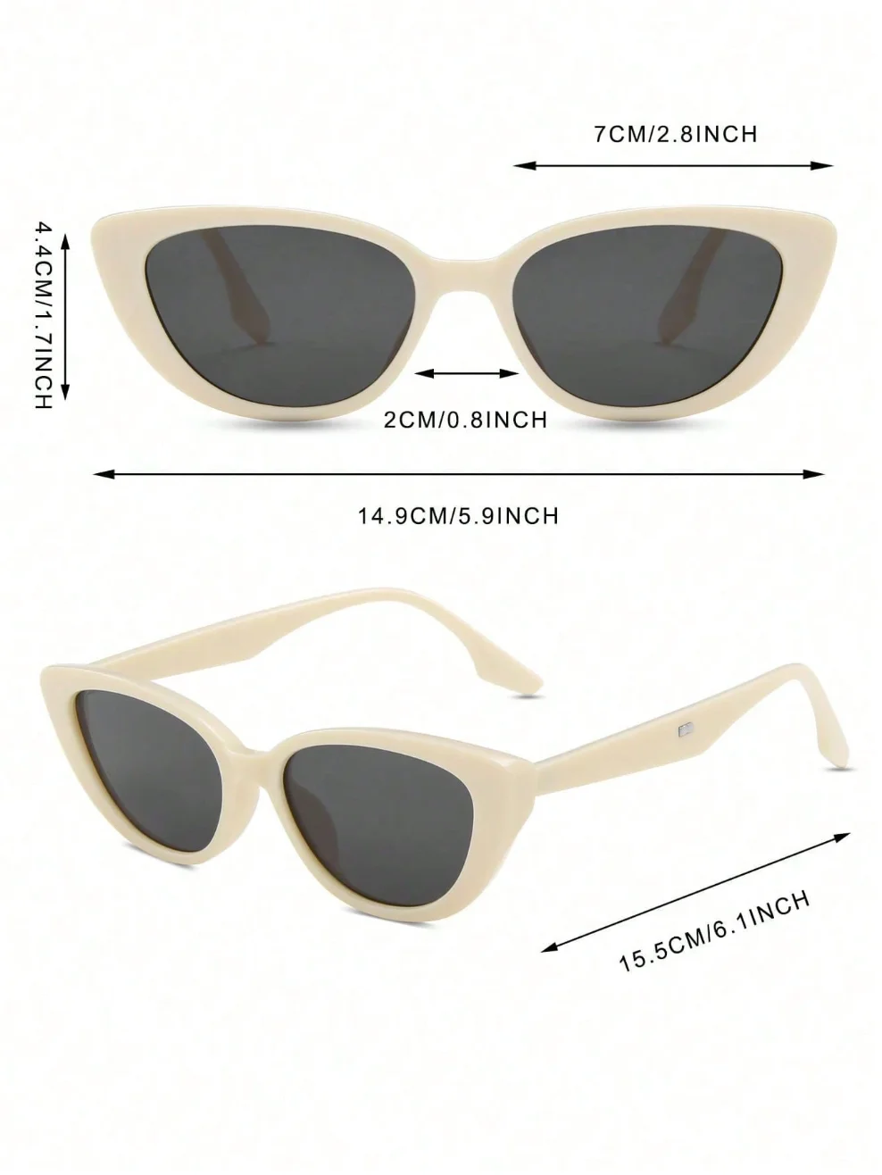 1 Pasang Kacamata Wanita Model - Sunglasses Cat Eye ulasan dan harga