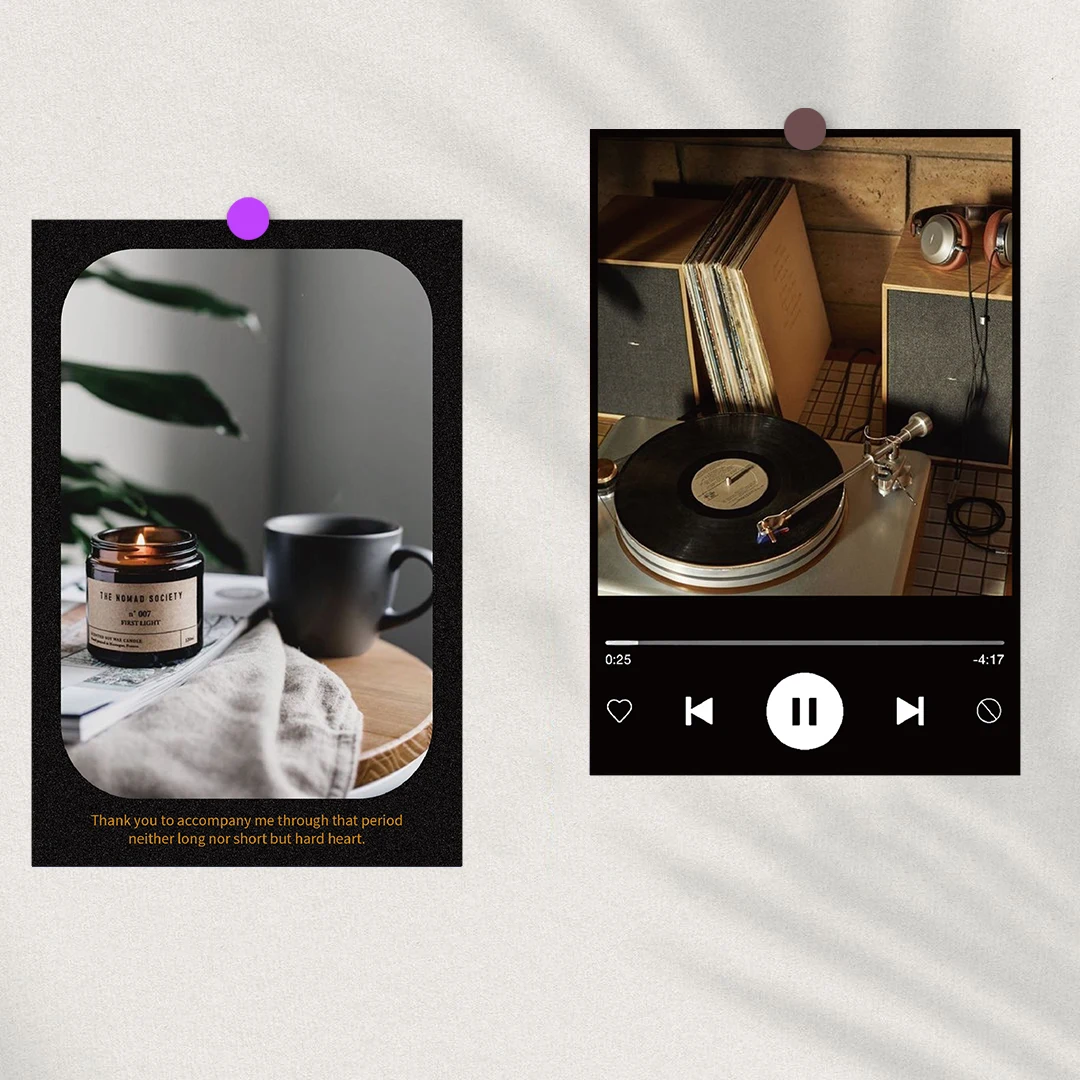 10PCS With the Light Poster Sticker 10×15CM Students Coffee Photo Luggage Kawaii Gift For Living Refrigerator Card Decals