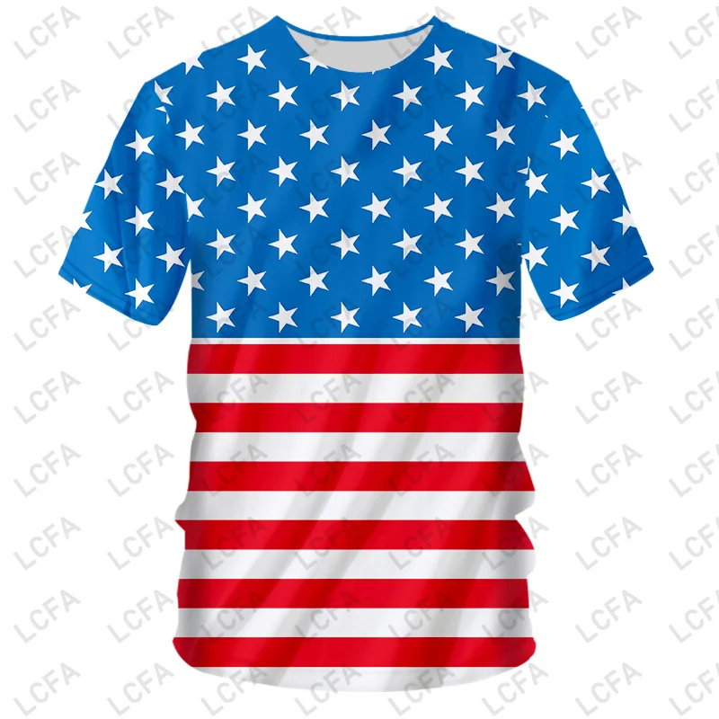 3d Printed USA Flag Graphic Tshirt For Men Shooting Raise Fist Never give up Funny T-Shirt Unisex 5XL Eagle variety custom